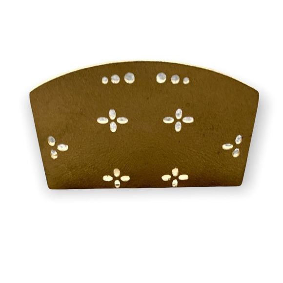 Enamel and Crystal Gold Tone Floral Desk Accessory - Picture 4 of 4